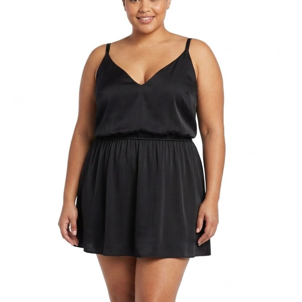 Torrid Whimsigoth Smocked Fit & Flare Mini Dress LBD Plus Size 4